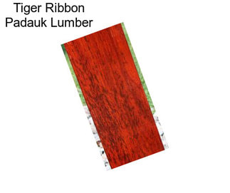 Tiger Ribbon Padauk Lumber