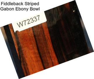 Fiddleback Striped Gabon Ebony Bowl