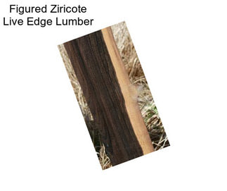 Figured Ziricote Live Edge Lumber