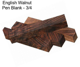 English Walnut Pen Blank - 3/4\