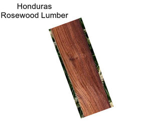 Honduras Rosewood Lumber