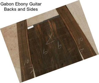 Gabon Ebony Guitar Backs and Sides