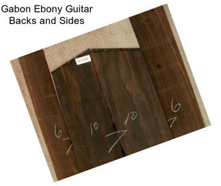 Gabon Ebony Guitar Backs and Sides