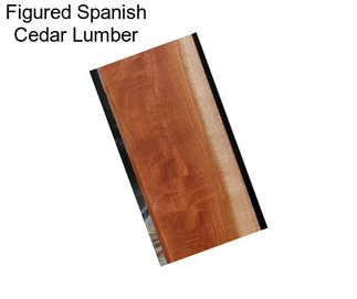 Figured Spanish Cedar Lumber