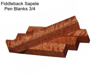 Fiddleback Sapele Pen Blanks 3/4\