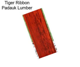 Tiger Ribbon Padauk Lumber