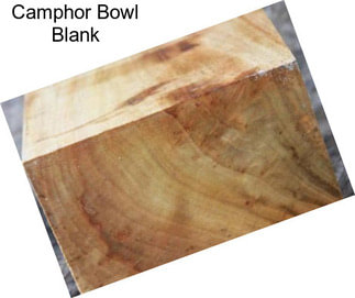 Camphor Bowl Blank