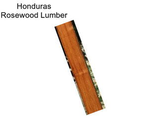 Honduras Rosewood Lumber