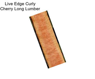 Live Edge Curly Cherry Long Lumber