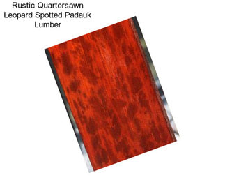 Rustic Quartersawn Leopard Spotted Padauk Lumber