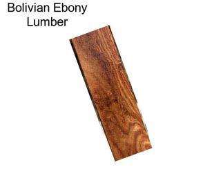 Bolivian Ebony Lumber