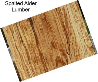 Spalted Alder Lumber