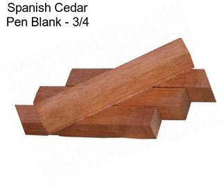 Spanish Cedar Pen Blank - 3/4\