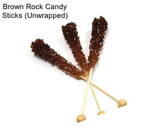 Brown Rock Candy Sticks (Unwrapped)