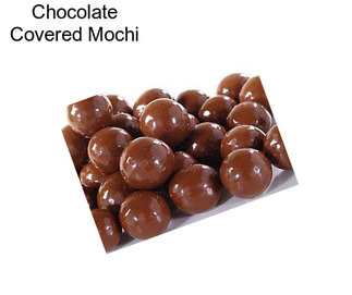 Chocolate Covered Mochi