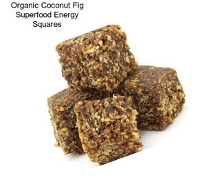 Organic Coconut Fig Superfood Energy Squares