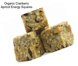 Organic Cranberry Apricot Energy Squares