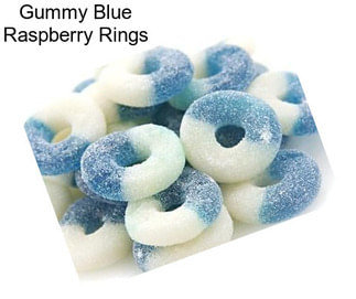 Gummy Blue Raspberry Rings