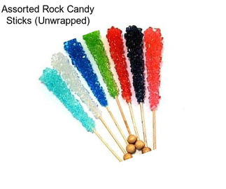 Assorted Rock Candy Sticks (Unwrapped)