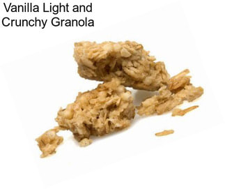 Vanilla Light and Crunchy Granola