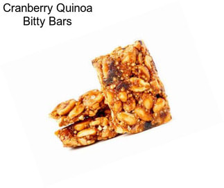 Cranberry Quinoa Bitty Bars