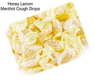 Honey Lemon Menthol Cough Drops